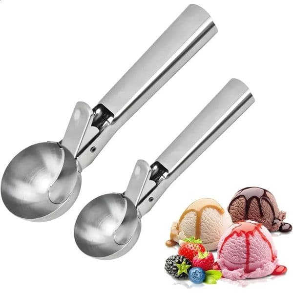 Stainless Steel Ice Cream Scoop and Scooping Tool Multifunctional Fruit 260312