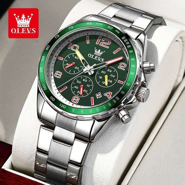 OLEVS TY714 Men Watche Original Business Brand Waterproof Luminous Quartz Wrist Multifunctional Chronograph Date Watch