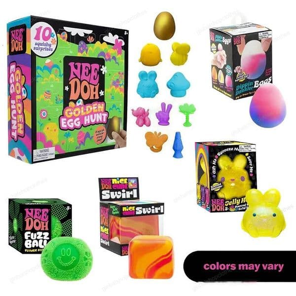 Needoh Series Pinching Squishy Pressure Ball Slow Rebound Soft Decompression Easter Office Home Decor Kid Adults Birthday Gifts