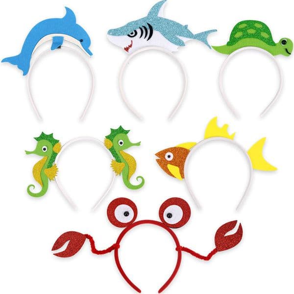 Ocean-themed Headband Hair Accessory For Childrens Parties Photo Decorations Props Dolphin And Shark Non-woven Fabric Headband