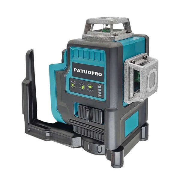 3D 12 Lines Laser Level Horizontal & Vertical Green Beams Meter Self-Leveling Power Tools For Makita 18V BatteryNo Battery 26H0318