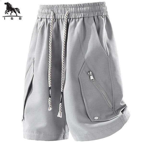 shorts men Summer mens shorts Solid color cotton casual trousers five points Fitness sweatpants short K1502 size M-7XL 8XL 260318