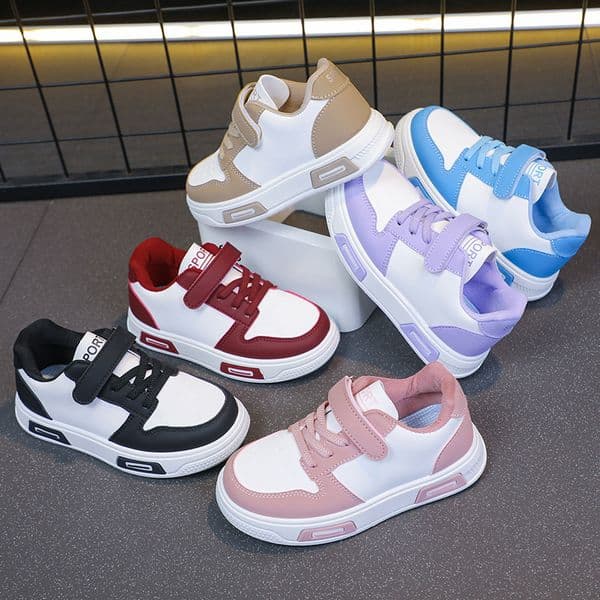 kids sneakers toddler casual shoes black white sneakers non-slip walking shoes classic low top sneakers boys girls fashion shoes children school shoes Free Shipping