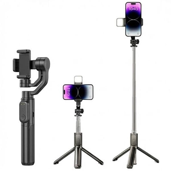 Extendable Smartphone Tripod Stand Foldable Desktop Mount Portable Vlogging Selfie Stick With LED Light For TikTok YouTube Video Maker WholeSale Bulk