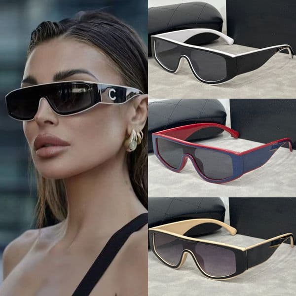 Cat eye Sunglasses for women designer full frame luxury mens sunglasses Two color Polarizing Sun protection glasses oval Lunette de Soleil