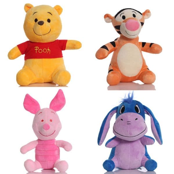Wholesale cute anime teddy bears, lion, tiger and pig plush toys, plush dolls, grab machines, baby dolls