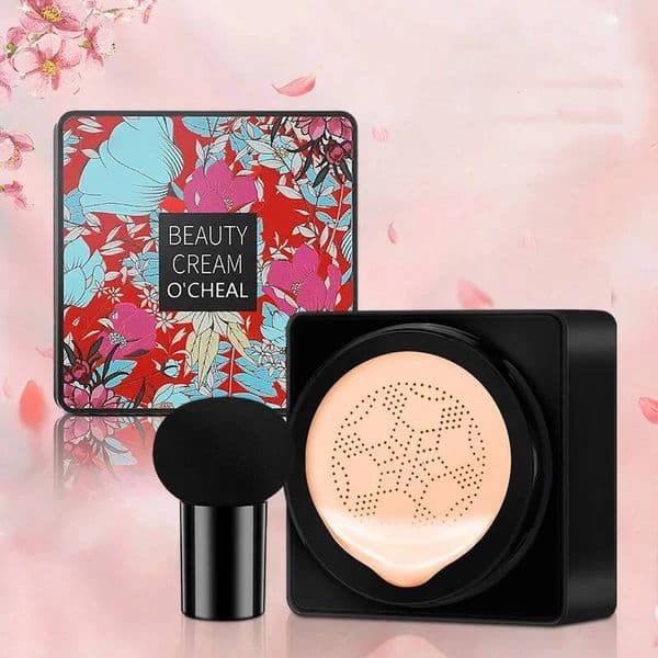 Bestseller BB Mushroom Head Air Cushion With Powder Puff Moisturizing Brightening Foundation Concealer CC Cream Base Makeup Cosmetics Ddmyhappy