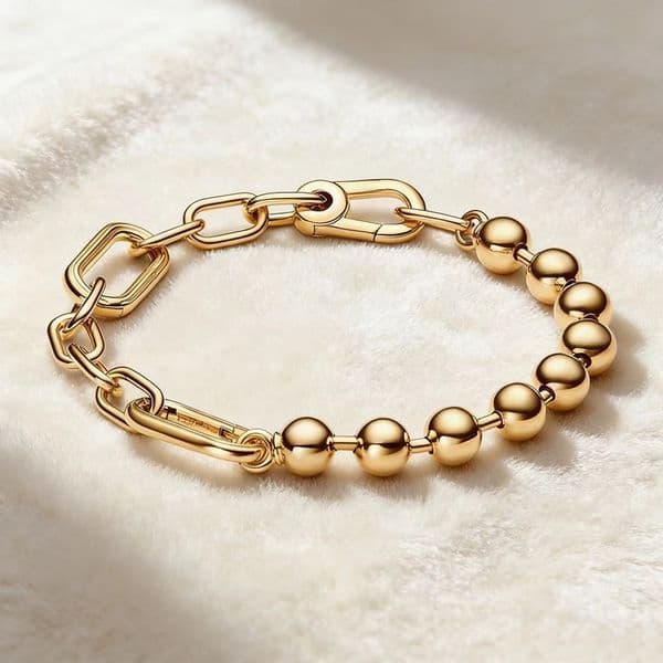 Luxury Designer ME Chain Beads Bracelets Women Authentic s925 Sterling Silver Charms Bracelet Birthday Christmas Gifts Jewelry BR119