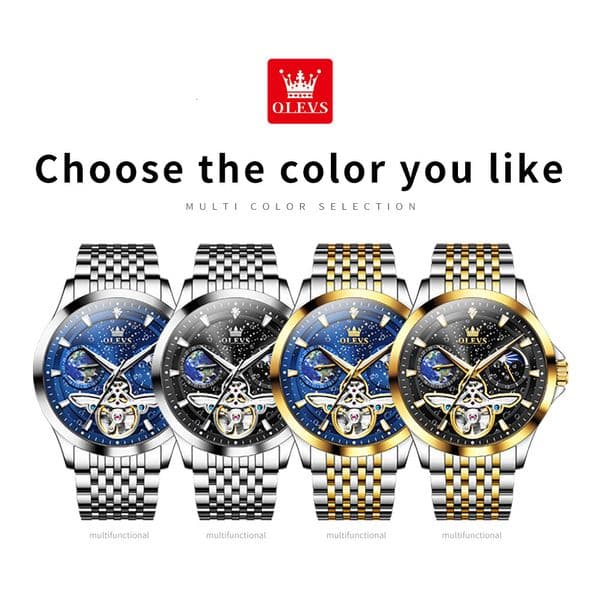 Designer Watches Brand Wholesale Export Hot Selling Men's Watches Night Light Starry Sky Skeleton Automatic Mechanical Watches Men's Watches