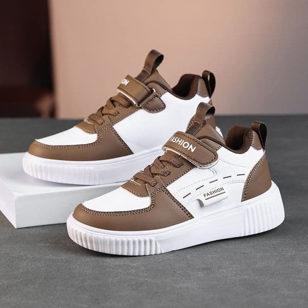 Fashion Kids Sneakers Green White Color Block Teenagers Boys Girls Casual Shoes Breathable Non-Slip Comfortable Kids Walking Shoes Free shipping Sizes 28-40