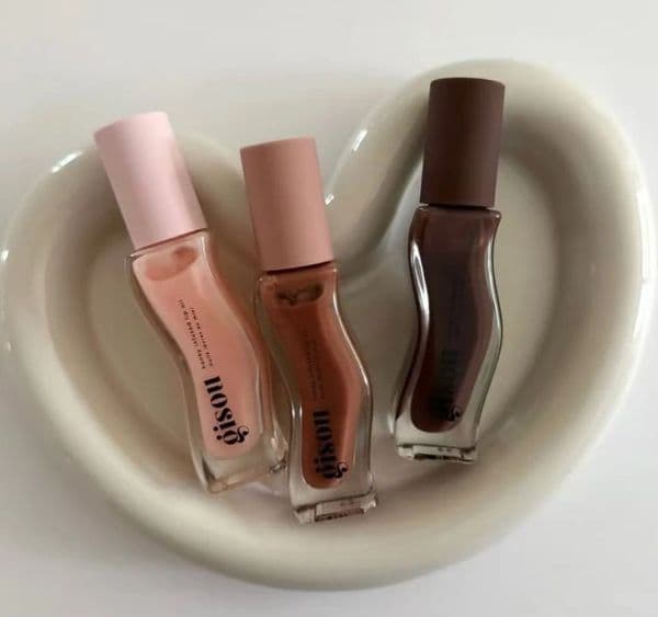 Gisou Set 3 Pieces Lip Oil Honey Infused Lip Gloss 3 Colors Moisturizing Lipgloss Set Sticky Toffe Vanilla Glaze Milky Mocha Lip Oil Long Lasting Nourishing Lip Care