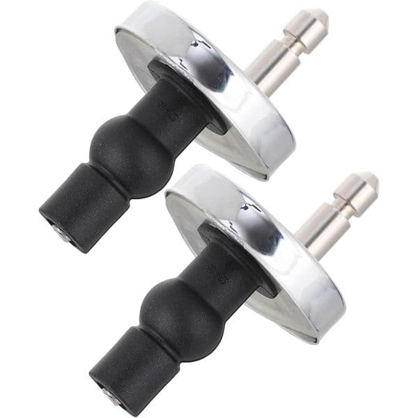 2 Full Set Toilet Seat Hinge Fixings Quick Release Hinges Fittings Rubber Back To Wall for Toilet Seat Hinges Replacement