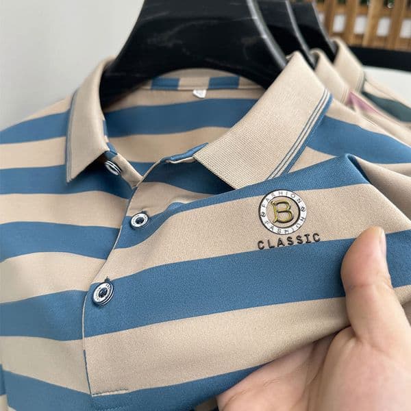 Summer Pure Cotton Men's Short-sleeve Polo New Summer Style Designer Hoodie Loose Fit Collared Half-sleeve Designer T-shirt Shirt For Middle-aged Men