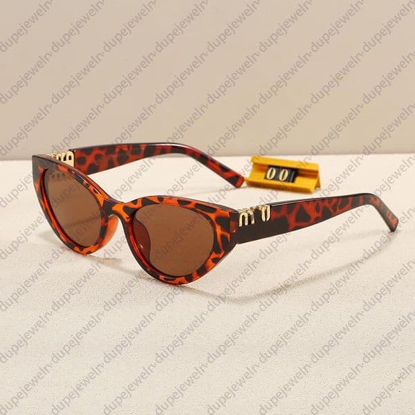Sunglasses For Women Designer Womens Sunglasses Wrap Eyewear Top Quality With Box SMIU Mi Lady Eyeglass Big Frame Vintage MiuSun Glases