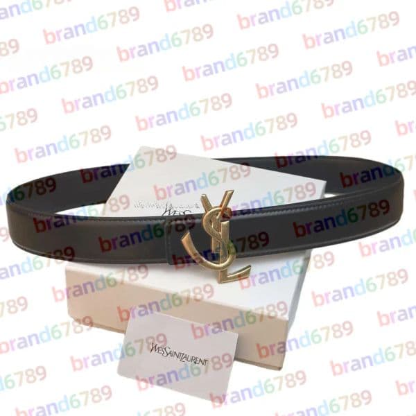 Designer belt luxury Saint beltfashion women YSLly belt goldsilver buckle belts for womendesigner with box gift highquality belt Leather belt yslly