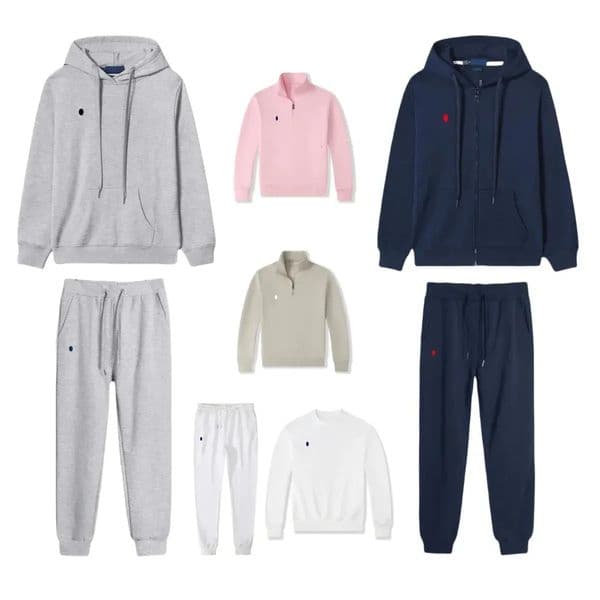 Full Zip Up Hoodie Tracksuit Mans Hoodies Designer Hoodies Woman Sweatshirt Men Clothing Set Pullover Cotton Long Sleeve Casual Designer Sweatsuit Set Fashion