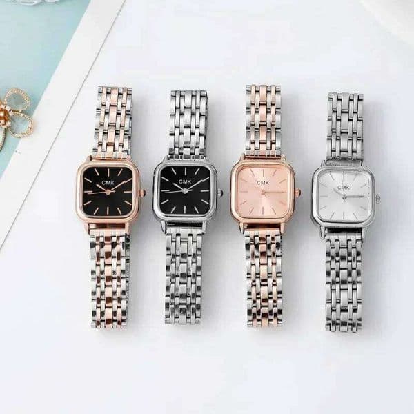Stainless Steel Bracelet Watch Women Fashion Minimalist Temperament Watches Small Square Quartz Wristwatch Relojes Para Mujer