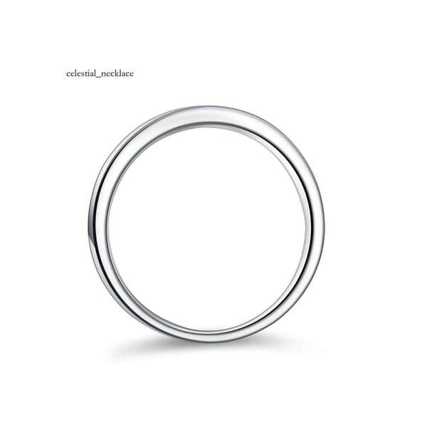 Moissanite for Women 925 Silver Ins Style Straight Five-Star Row Ring Luxury Setting