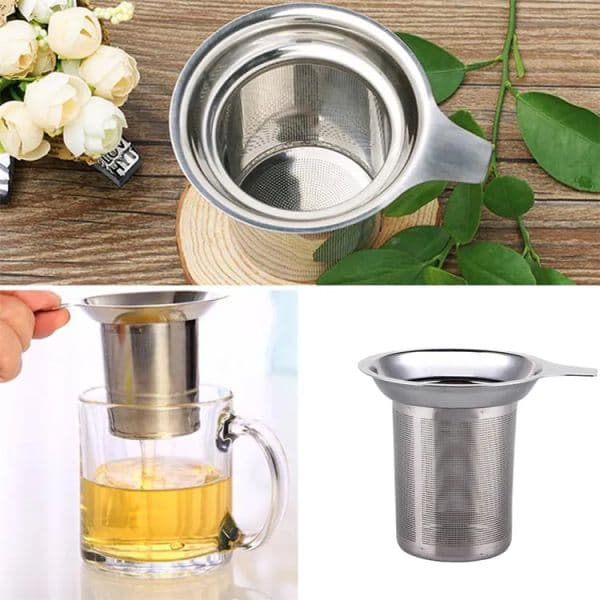 TAX FREE Mesh Tea Infuser Reusable Tea Strainer Stainless Steel Teapot Loose Tea Leaf Spice Filter Items for Coffee Kitchen Tool