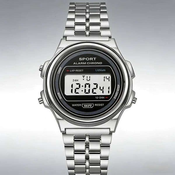 YIKAZE Men's Classic F91 Stainless Steel Men Watches LED Digital Sport Watch Business Electronic Wristwatch Clock for Man