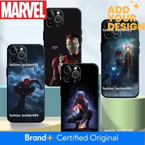 Marvel Iron Spider Man Black Soft Phone Cover Case for iPhone 7 8 13 12 11 17 Pro 17Air XR XS Max 15 16 14 Plus