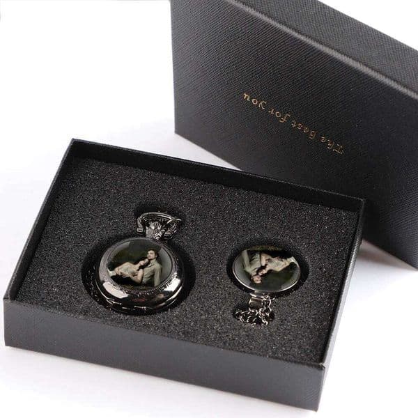 High Grade Gifts Sets Pocket Watch Twilight Design Necklace Clock Accessories With Box Give To Classmates
