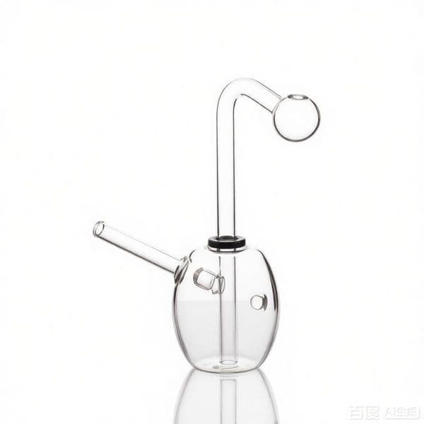 Travel egg shape Mini Glass Bong Oil Burner Bubbler Smoking Small Water Pipe Diffuser Perc Shisha Filter hookah with replace glass oil bowl