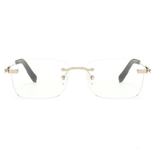 Trendy popular fashion flat stylish frameless anti-blue light glasses, universal and versatile, simple design