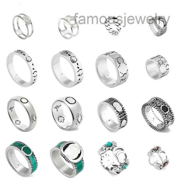 Love Ring Designer Ring Heart Band Rings Women Mens Jewelry Luxury Fashion Unisex Gold Silver Rose Colors Stainless Steel Lady Party with Green Box