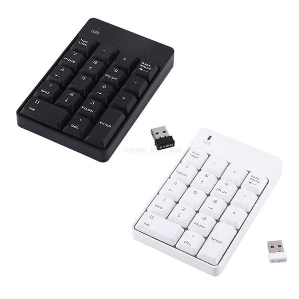24GHz Wireless USB Numeric Computers Keypad Numpad Number 18 Keys Laptop PC Mini Digital Keyboard For Computers Accessories H260323