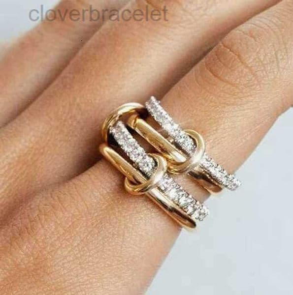 Stackable Rings with Elegant Sparkling Cubic Zirconias - Solid Titanium Steel Band Available in Gold u0026 Silver Finish