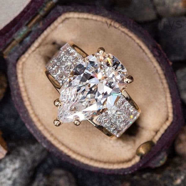 Water Retro Drop Alloy Decorative European And American Womens Engagement Ring
