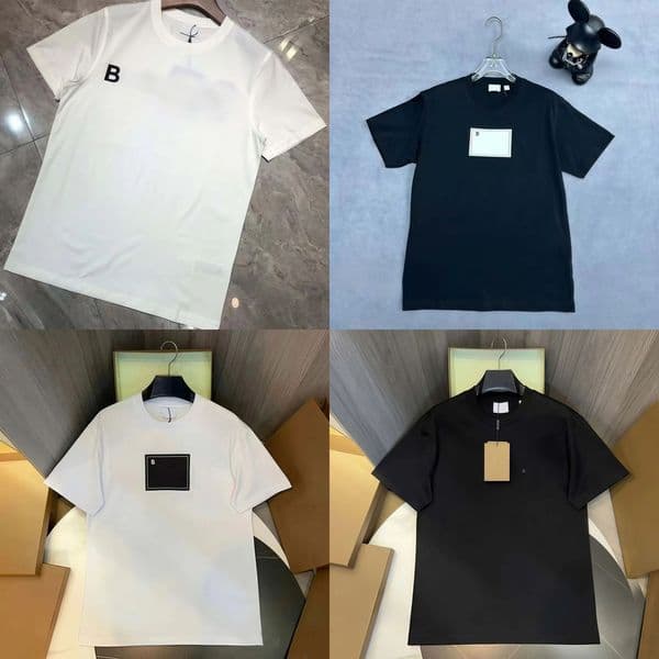 burberlys shirt Designer Casual Men's and Women's T-shirt Alphabet print short sleeve luxury hip hop clothing 99b 92