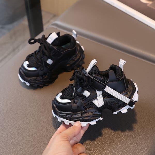 Fashion Chunky Kids Sneakers children hiking shoes Outdoor Hiking Shoes for Toddler Boys Girls Hook and Loop Non-Slip Casual Shoes Free shipping