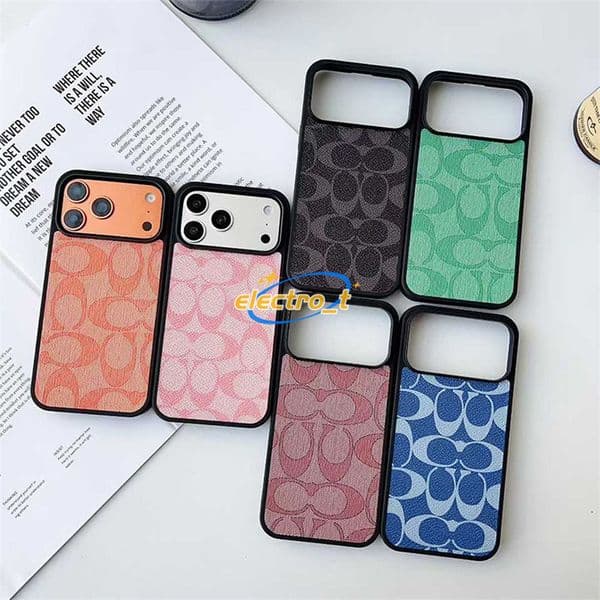 Designer phone case For iPhone cases 17 Air pro max 17promax 16 15 14 plus 13 12 11 Promax Leather Designer Lens cap Fashion dark tones protective case back cover