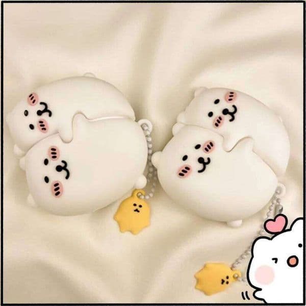 Cute Embrace Self-deprecating Bear Earphone Case Compatible With Airpods 1/2 Generations Wireless Headphones Pro 26L0324