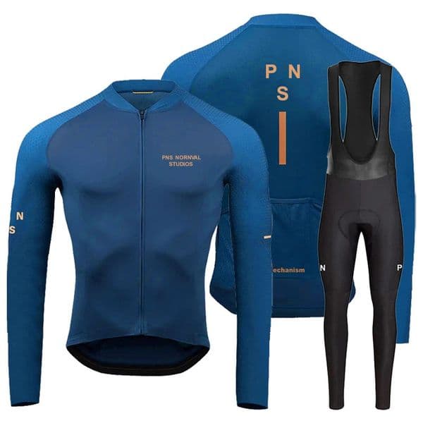 Pns Pro Cycling Jersey Set Men Long Sleeves Bike Suit 19D Gel Pad Pants Autumn MTB Maillot Ciclismo Clothing Bicycle Uniform 260324