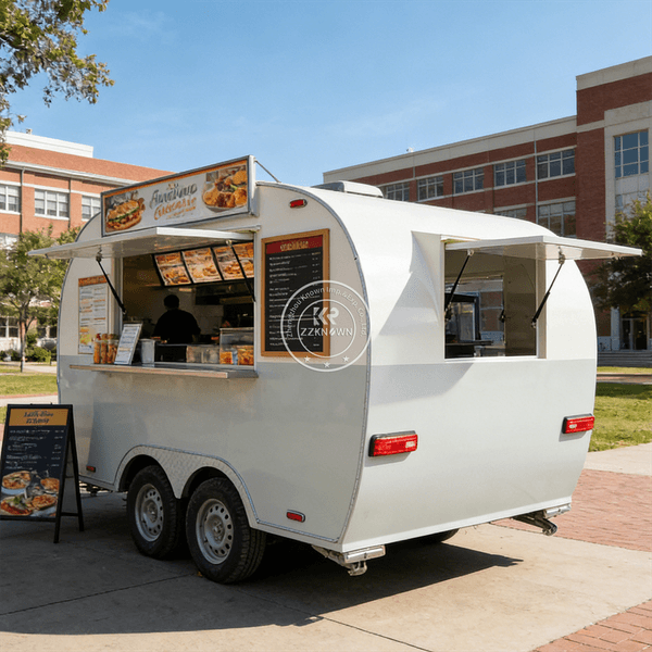 Street Coffee Ice Cream Truck Burger Van Pizza Taco Cart Catering Trailer Mobile Food Truck With Professional Kitchen Equipment