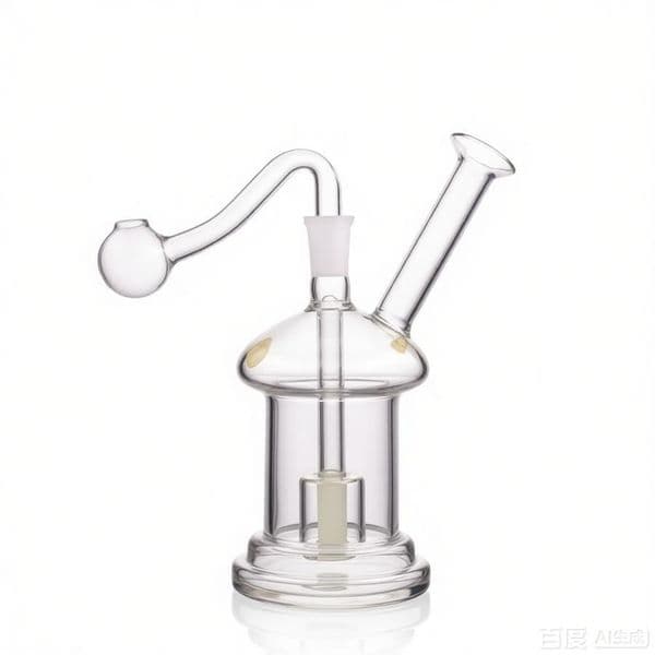Wholesale colorful Mini Mushroom Shape glass oil burner pipe hookah Glass Smoking tobacco bongs with 10mm smoking banger bowl