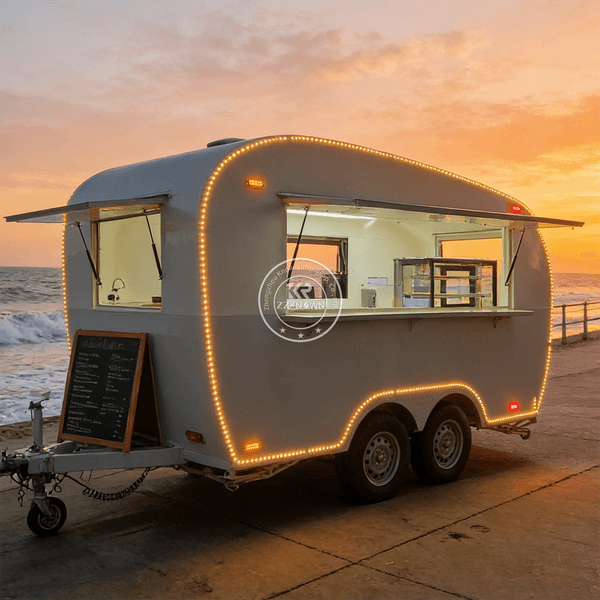 Custom Mobile Coffee Trailer Street Pizza Cart Snack Food Truck Outdoor Concession Ice Cream Food Trailer Fully Equipped