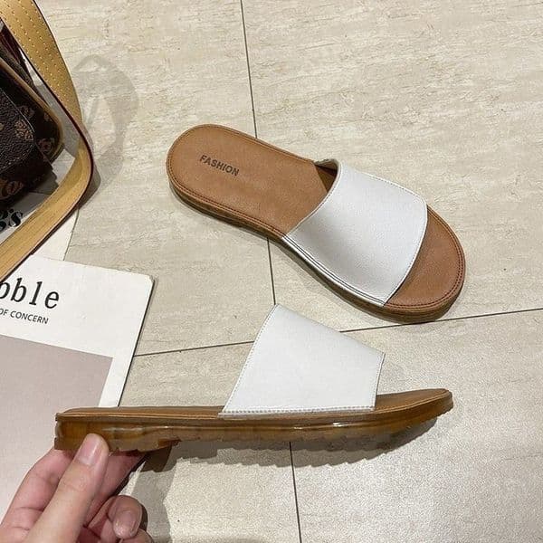 Ddmysports Women S Flat New Fashion Outdoor Water Resistant Korean Style Versatile Soft Soled Beach Sandals Shoes