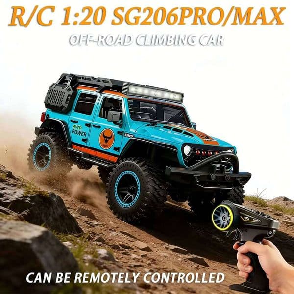 NEW Vehicle With LED Light 2.4G 4WD Climbing Off-Road Brushless Motor RC Car Toys For Kid Gift
