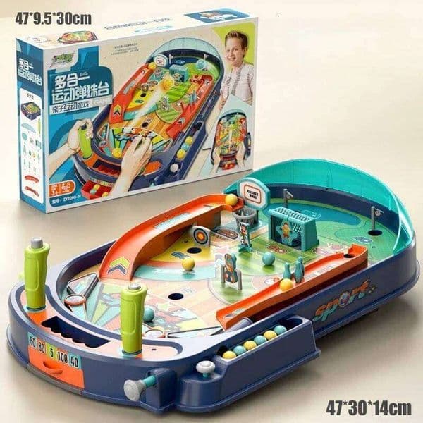 Children's Pinball Machine Game Shooter Football Table Double Interactive Battle Hand Eye Coordination Party Fun Toys
