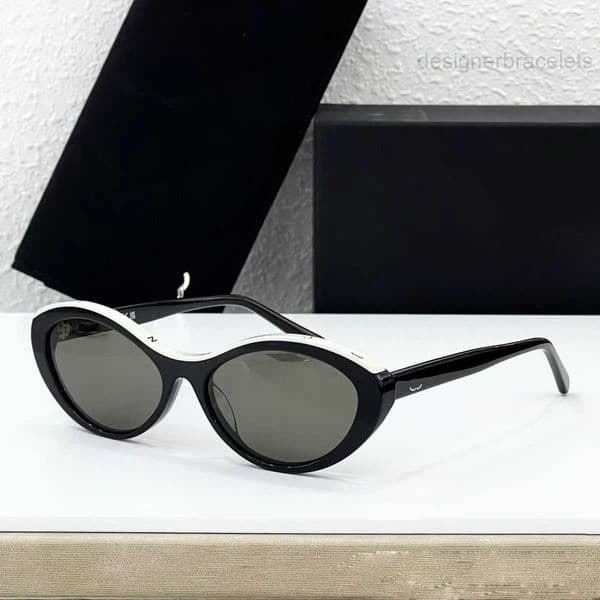 luxury designer sunglasses Cat Eye rotundity Frame sunglasses for women letter classic Travel trend Beach shading UV protection polarized fashion glasses