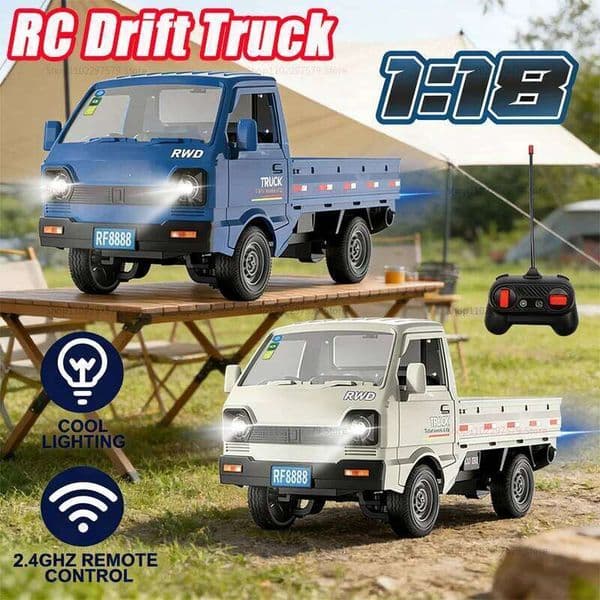 Hot RC Drift Climbing Car 1:18 Remote Control Off Road Truck With Spray Lights Durable Kids Toy Gift For Boys Girls Outdoor Play