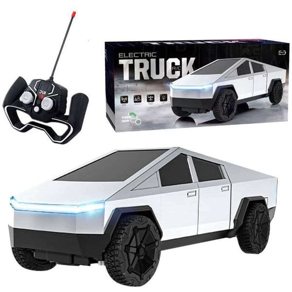 1:24 Cyber Pickup 4WD Off-Road Car, 27MHz Wireless Remote Control with LED Lights, Rechargeable, Children's Toy G