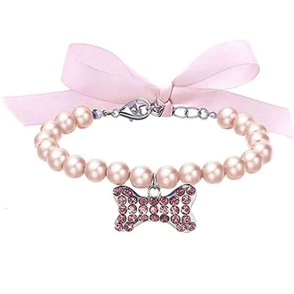 Imitation Pearl Cute Necklace Pet Collar Accessories Jewelry Neck Chain For Small Dogs Large Dog Cats 5 colors 26H0328