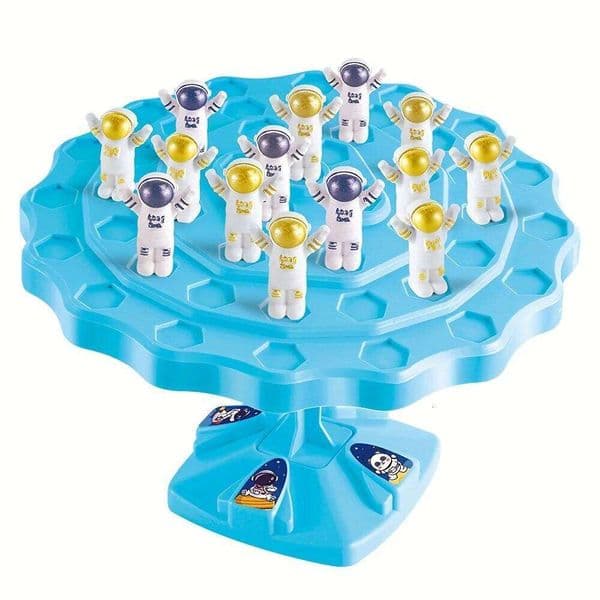 48pcs Astronaut Balance Game - Space-Themed Mini Desktop Toy, Interactive Stacking Challenge for Youngsters and Parents