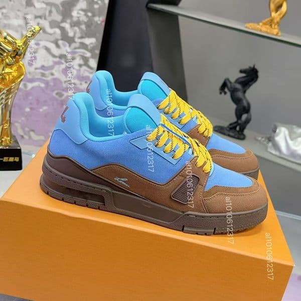 Designer Trainers 1854 Skate Shoes Men Platform Sneaker Rubber Shoe Vintage Trainer Rhinestone Calfskin Sneakers 35-46