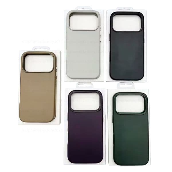 Leather phone case iphone17 pro max case Leather Case For Apple iPhone 17 pro max case 17 pro 17 air protective case Wireless Charge Cover magnetic Magsafe phone case